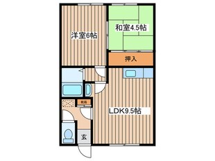 コ－ポ淳の物件間取画像